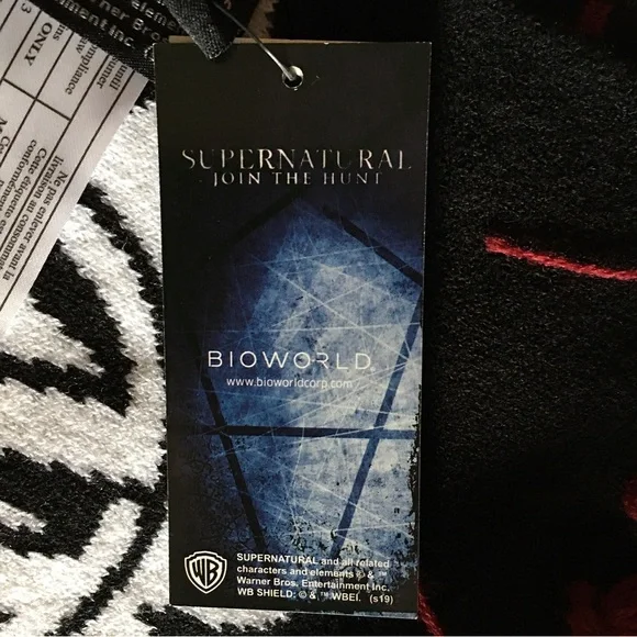 Hot Topic - Supernatural Winchester Brothers Fair Isle Knit Scarf (OS) NWT - Picture 6 of 10